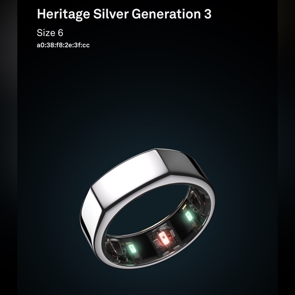 Silver Oura ring